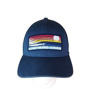 Vineyard Vines Baseball Hat Cap Blue One‎ Size Fits All Trucker Hat Golf Hat EUC